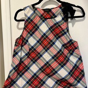 J Crew Plaid Tartan Sleeveless Top - Women’s S
